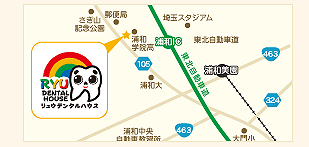 リュデンタルハウスの地図